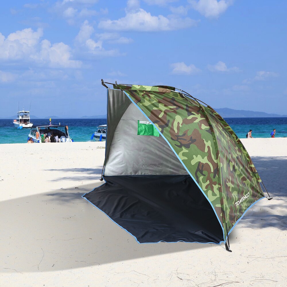 Cheap Goat Tents Outdoor Beach Tent Sunshine Shelter Camping Tent 2 Person Sturdy 170T Polyester Sunshade Tent for Fishing Camping Hiking Picnic   